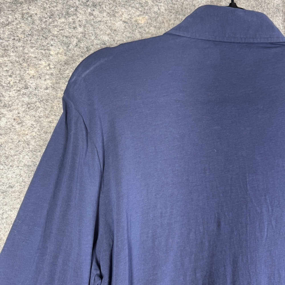 Polo Ralph Lauren Performance Navy Long Sleeve Polo Shirt Men’s M Classic Fit - Picture 8 of 14